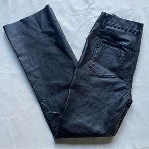 Princess Polly Soft pleather cut off pants